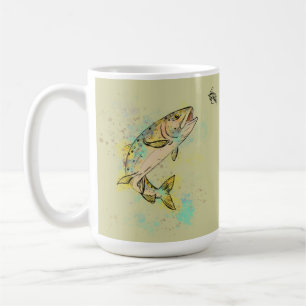 Personalised Rainbow Trout 15oz. Ceramic Mug