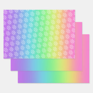 Personalised Rainbow Wrapping Paper Sheet
