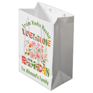 Personalised Ramadan  Kareem Ramadan Mubarak Medium Gift Bag