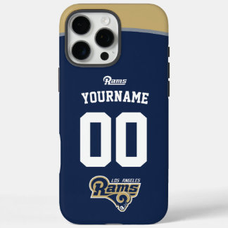 Personalised Rams Jersey American Football iPhone 16 Pro Max Case