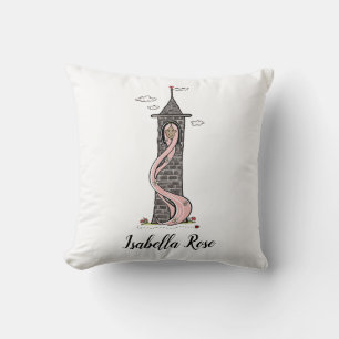 Personalised Rapunzel Princess Medium Skin Tone Cushion