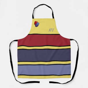 Personalised Raspberry Tart-Coloured Apron