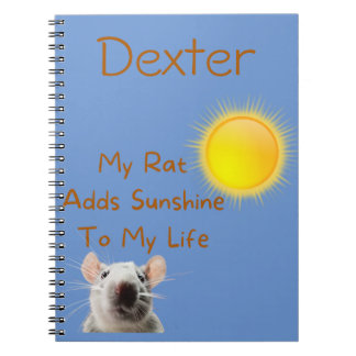 Personalised Rat Lover Notebook
