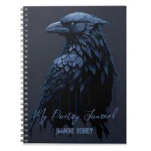Personalised Raven Poetry Journal