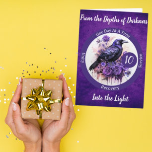 Personalised Raven Recovery Milestone Gift Card