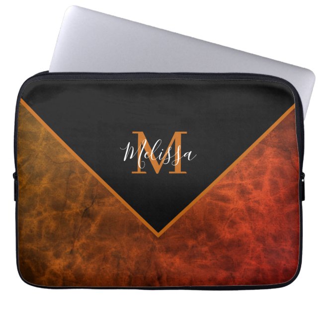 Personalised rawhide personalised laptop sleeve (Front)