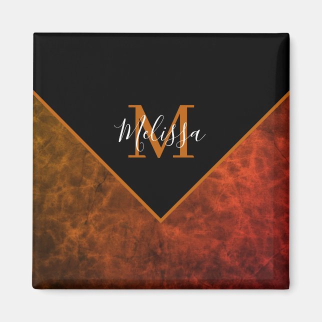 Personalised rawhide personalised  magnet (Front)