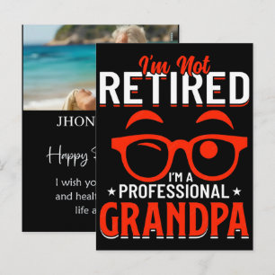 Personalised Re Tired Funny Retirement Name Shirt Holiday Postcard