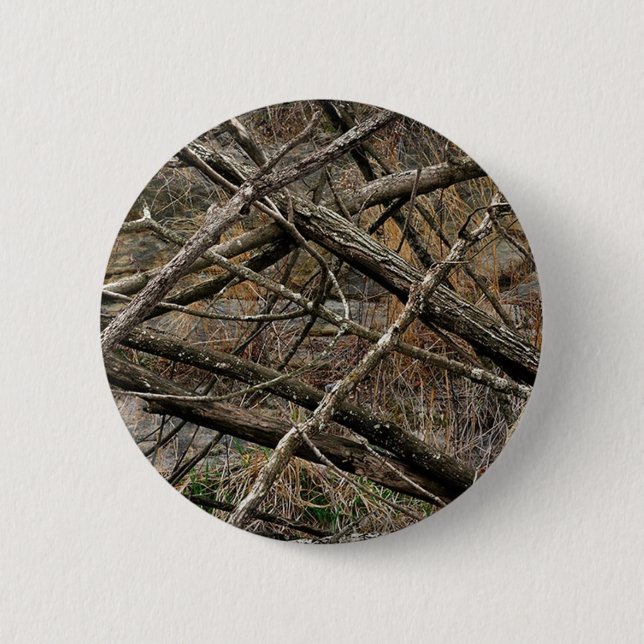 Personalised Real Camo / Camouflage (customisable) 6 Cm Round Badge (Front)