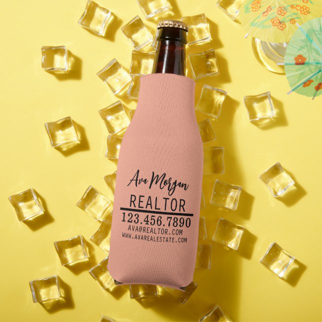 Personalised Real Estate Agent Gift Bottle Cooler (In Situ Summer)