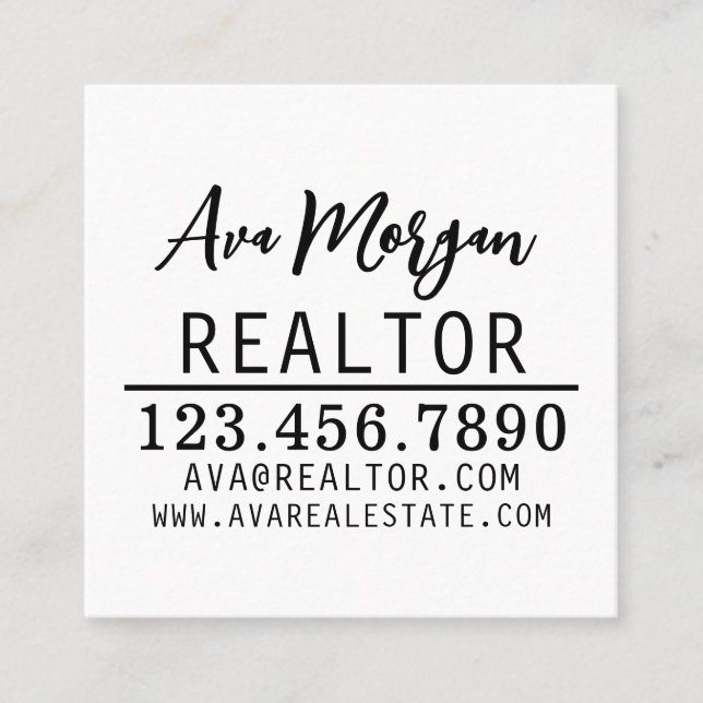 Personalised Real Estate Agent Gift Referral Card (Front)
