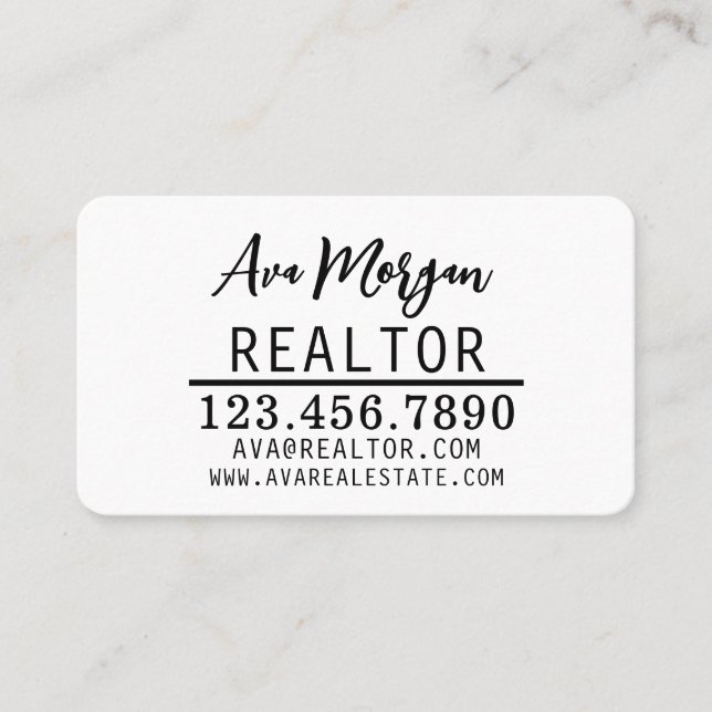 Personalised Real Estate Agent Gift Referral Card (Front)