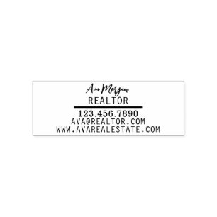 Personalised Real Estate Agent Gift Self-inking Stamp