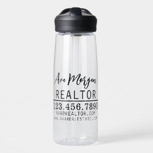 Personalised Real Estate Agent Gift Water Bottle