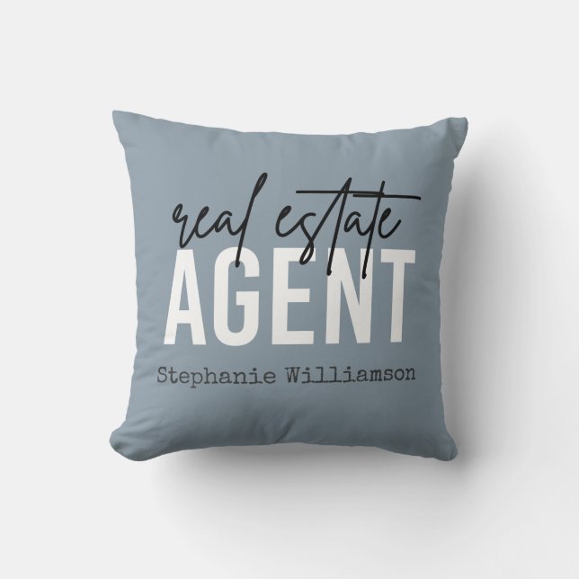 Personalised Real Estate Agent Gifts for Realtor  Cushion (Front)