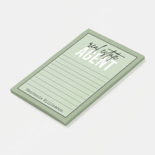 Personalised Real Estate Agent Gifts for Realtor Post-it Notes
