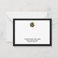 Personalised Real Estate Agent Notecard