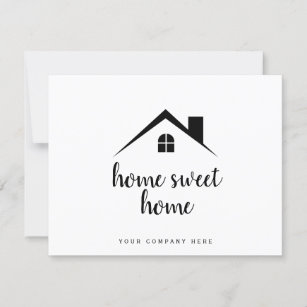 Personalised Real Estate Home Sweet Home Card