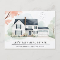 Personalised Real Estate Watercolor House