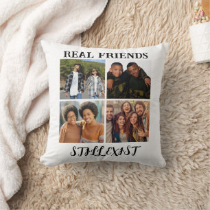 Personalised "Real Friends Still Exist" Photo Temp Cushion