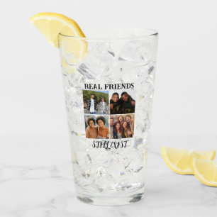 Personalised "Real Friends Still Exist" Photo Temp Glass