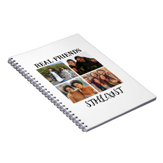 Personalised "Real Friends Still Exist" Photo Temp Notebook
