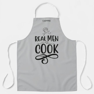 Personalised "Real Men Cook" Apron