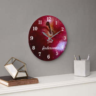 Personalised Realistic Apple Large Clock