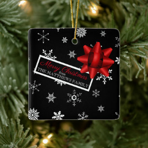 Personalised Realistic Simulated Christmas Gift Ceramic Ornament
