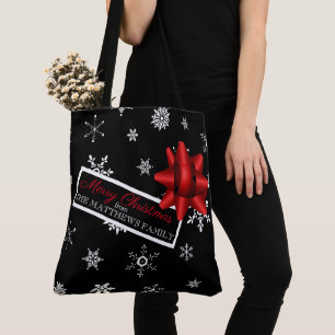 Personalised Realistic Simulated Christmas Gift Tote Bag