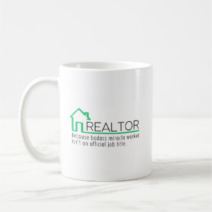 Personalised Realtor Miracle Worker Gift Coffee Mug