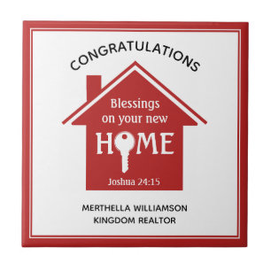 Personalised Realtor to Client New Home Ceramic Tile