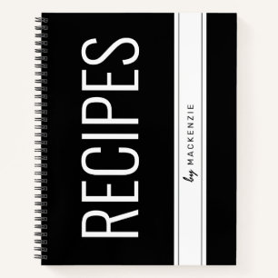 Personalised Recipe Cooking Chef Notebook