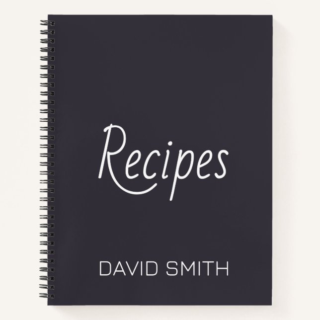 Personalised Recipe Journal (Front)