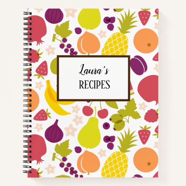 Personalised Recipe Notebook (Front)