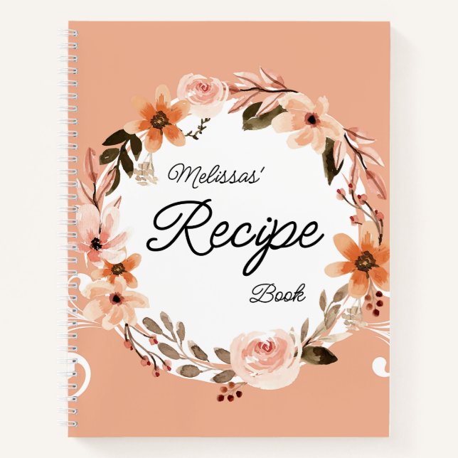 Personalised Recipe Notebook (Front)