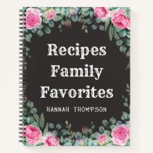 Personalised Recipes Family Favourites Organiser