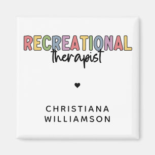 Personalised Recreational Therapist Magnet
