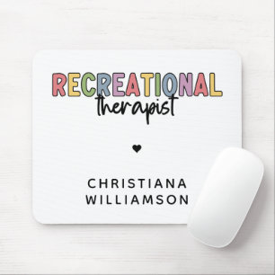 Personalised Recreational Therapist Mouse Pad