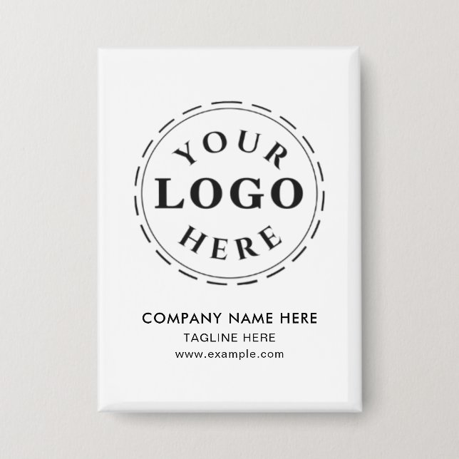 Personalised Rectangular Button – Add Your Text (Front)