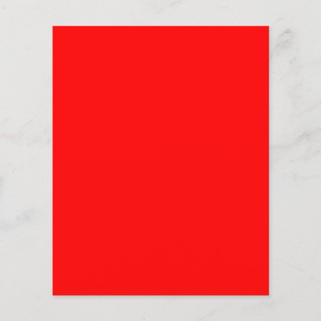 Personalised Red 4.5 x 5.6 Flyer for Any Occasion (Front)