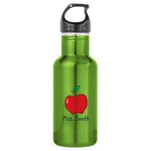 Personalised Red Apple Teacher 532 Ml Water Bottle