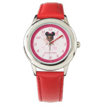 Personalised Red Ballerina Learn to Tell Time