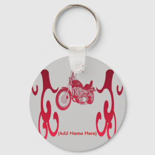 Personalised Red Bike - Keychain