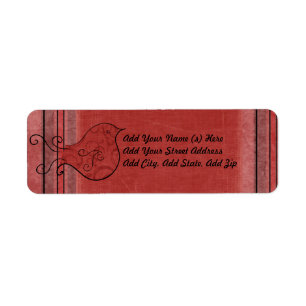 Personalised Red Cardinal Holiday Address Labels