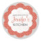 Personalised Red Floral Dot Canning Stickers