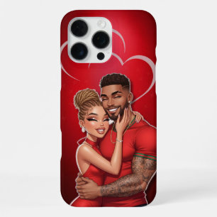 Personalised Red Glamour Couple Phone Case