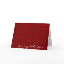 Personalised Red Hearts Valentine's Day