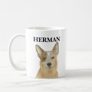 Personalised Red Heeler Australian Cattledog Coffee Mug