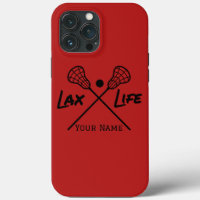 Personalised Red LAX (Lacrosse) Life 